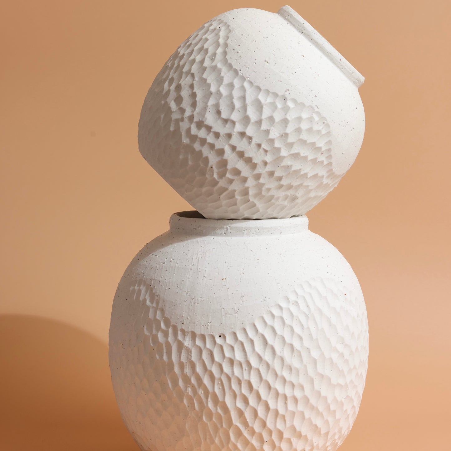 Round ceramic vase