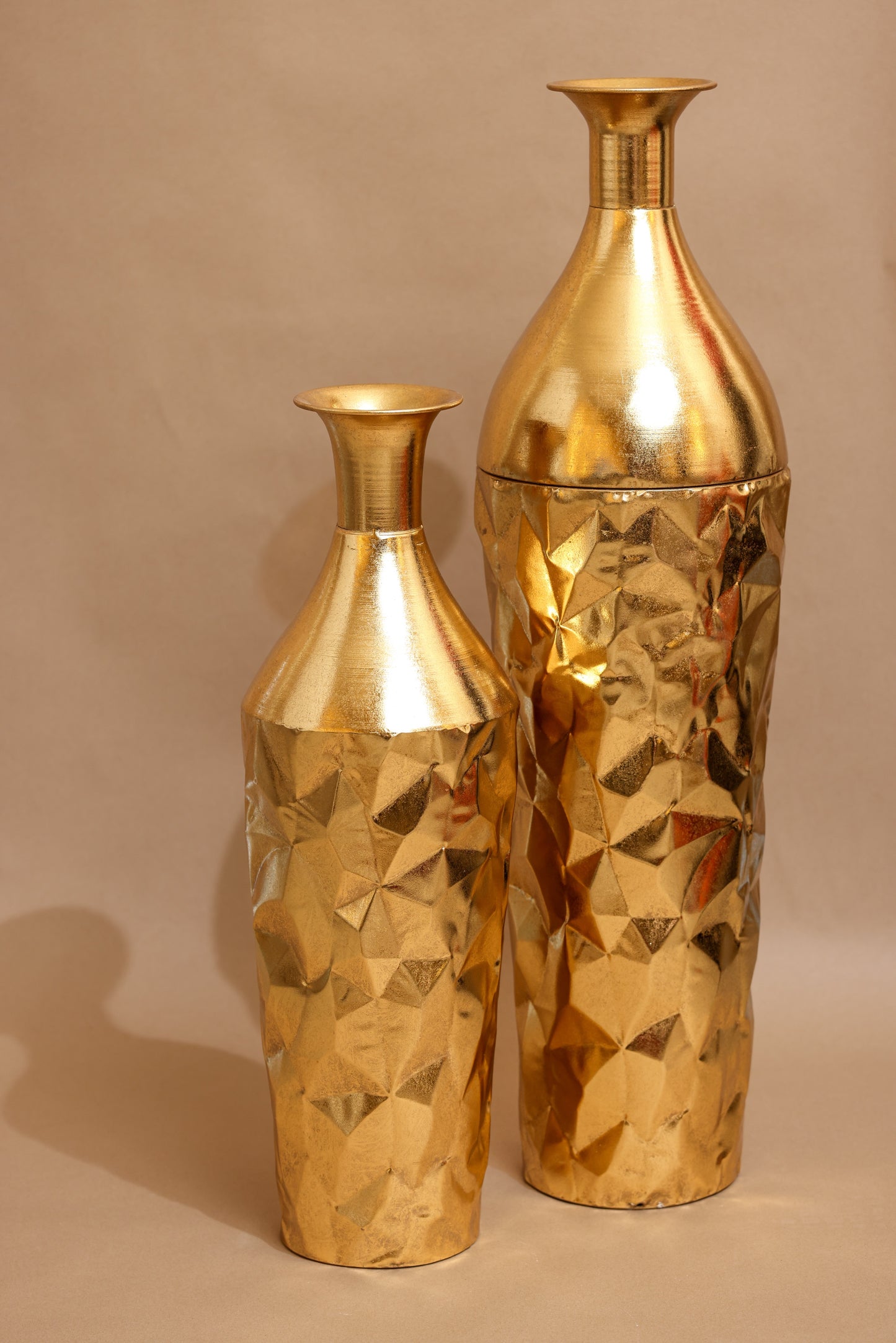 Golden Radiance Vase Set